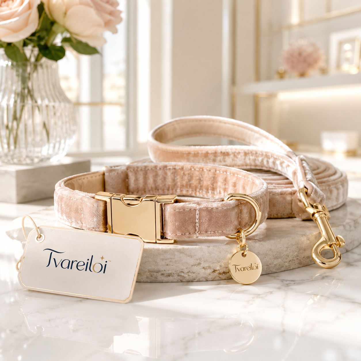 Tvareiloi™ VelvetPaw Luxury Pet Collar Set
